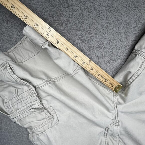 Levis Cargo Shorts Mens 34 Khaki Beige Multi Pocket Flap Baggy Outdoor Utility - Picture 12 of 13